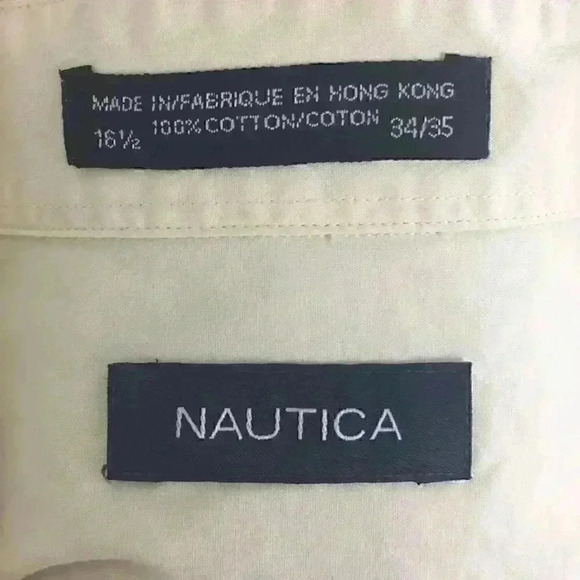 Nautica button up w/ front pocket. Light y… - Picture 5 of 5